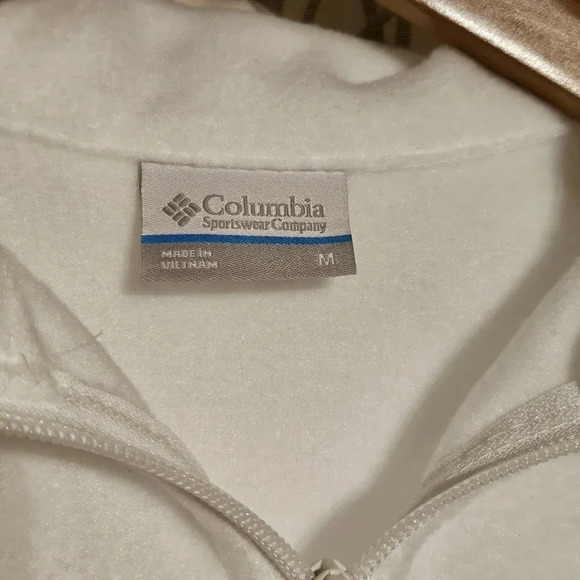 Columbia Vest White Zippered Wmns Sz Medium - Picture 5 of 6